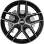 DWC79 Brushed Matte Black Dark Tint Wheels
