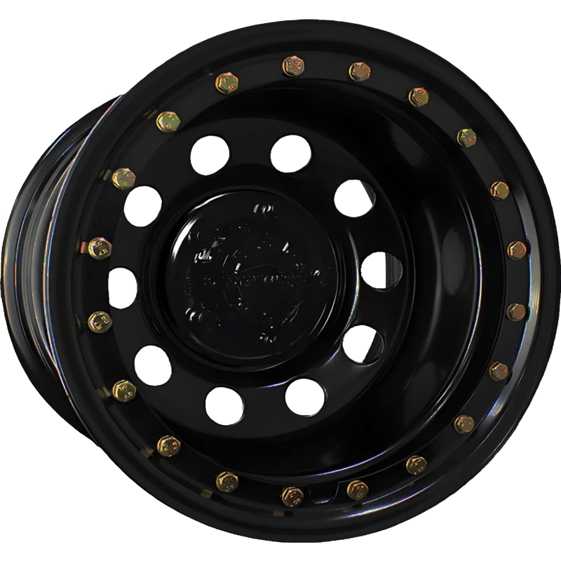 Imitation Beadlock Round Satin Black Powder Coated Satin Black Powder Coated