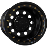 Dynamic Steel Imitation Beadlock Round Satin Black Powder Coated