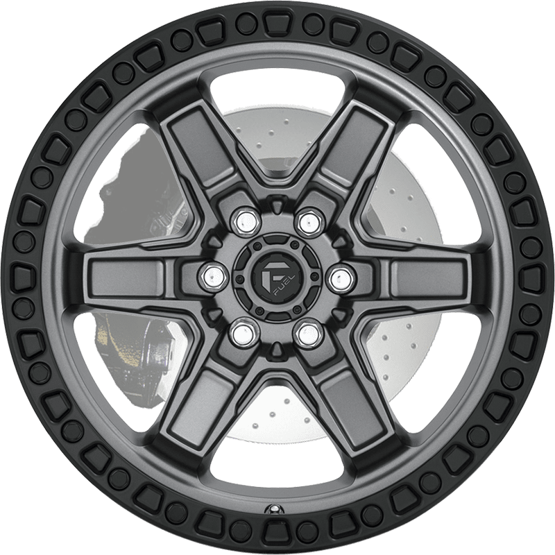 KICKER 6 MATTE GUNMETAL WITH BLACK BEAD RING
