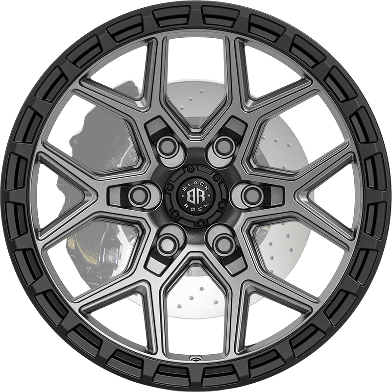 Viper Gunmetal Grey With Black Ring