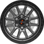 Stockton Grey / Black Lip Wheels
