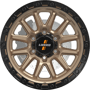 Stockton Bronze / Black Lip Wheels