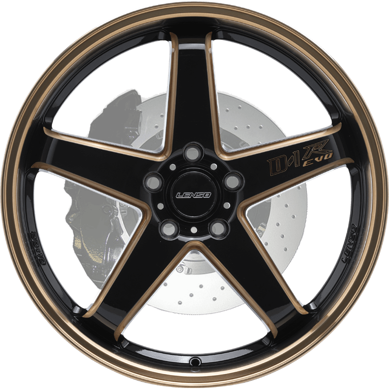 LENSO - D1R-Evo - GLOSS BLACK COPPER MILLING COPPER LIP