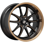 Image of LENSO Wheels 90-Z GLOSS BLACK COPPER MILLING COPPER LIP