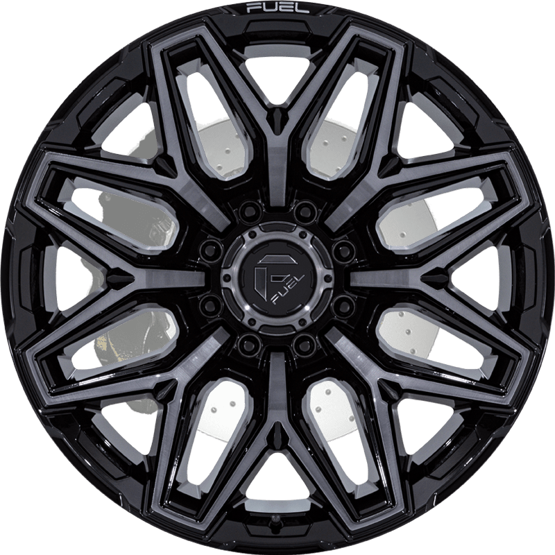 FLUX 8 GLOSS BLACK BRUSHED FACE WITH GRAY TINT