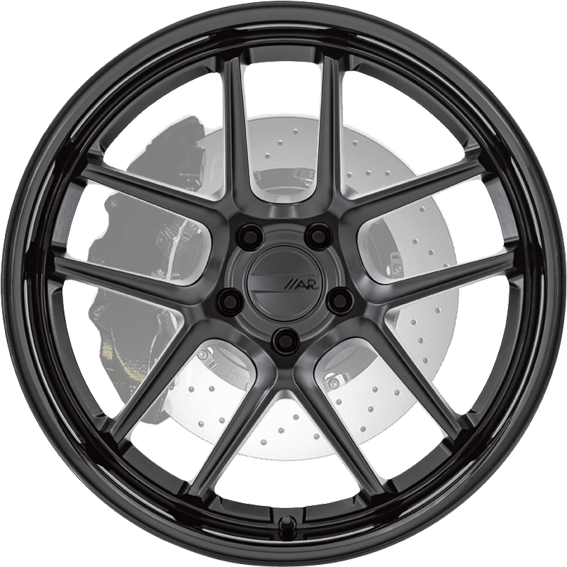 AR942 MATTE BLACK WITH GLOSS BLACK LIP