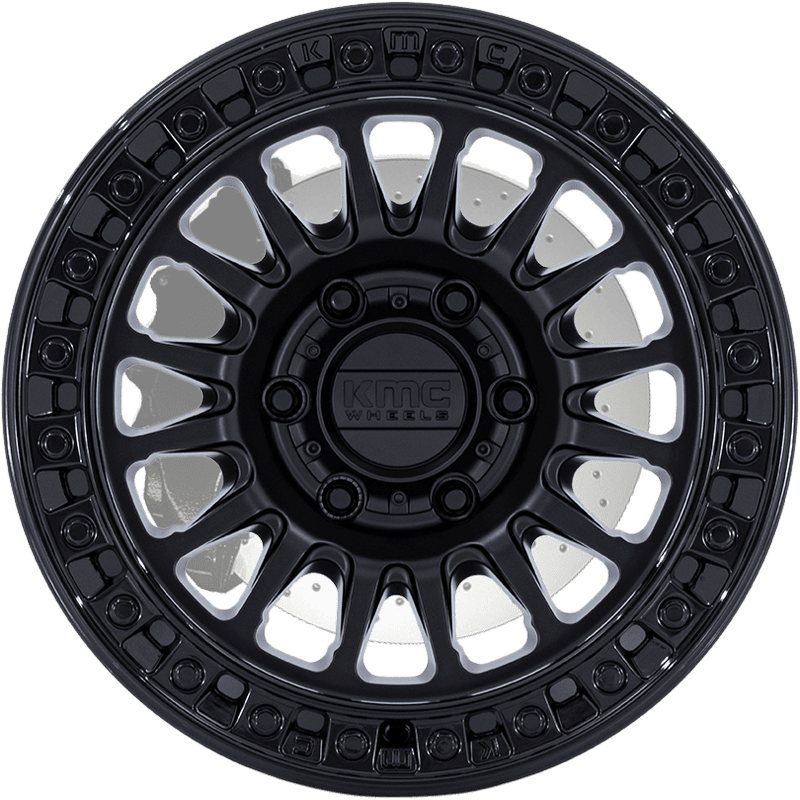 KMC KM552 IMS MATTE BLACK WITH GLOSS BLACK LIP