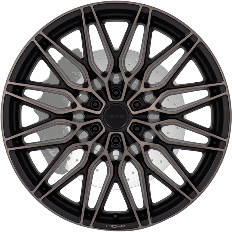 Niche CALABRIA 6 MATTE BLACK MACHINED WITH DARK TINT