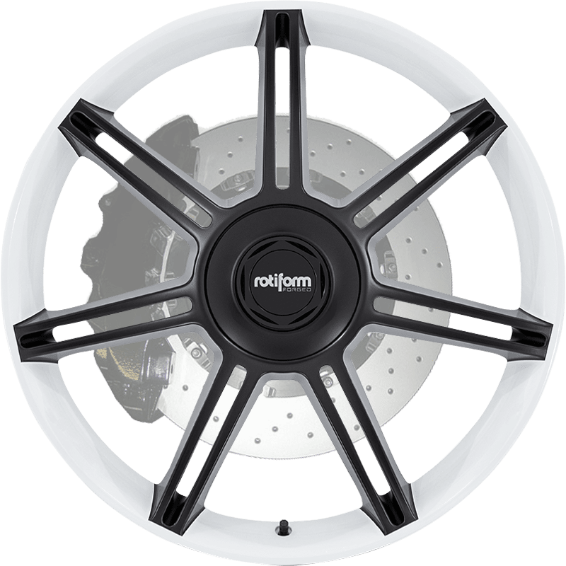 Rotiform FRA GLOSS WHITE WITH MATTE BLACK SPOKES