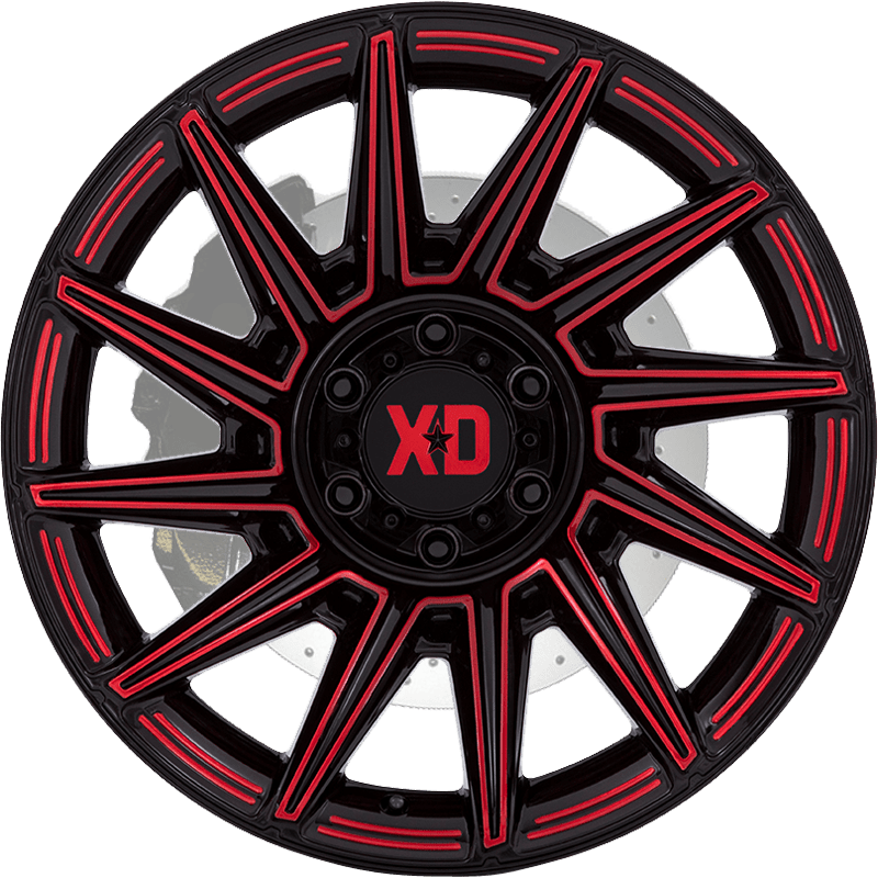 XD867 SPECTER GLOSS BLACK WITH RED TINT