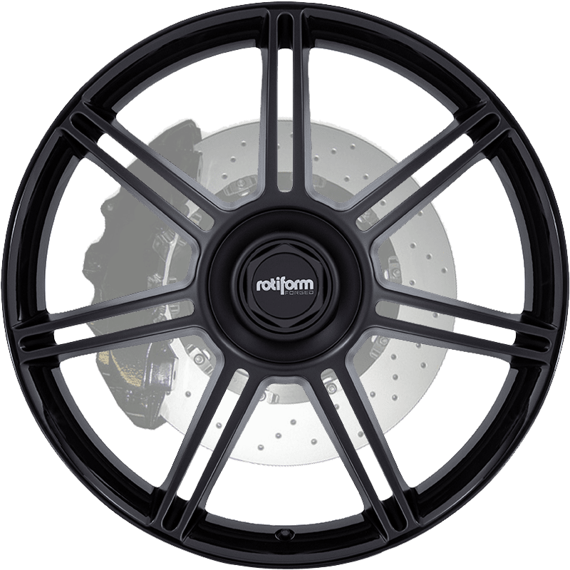 Rotiform FRA GLOSS BLACK WITH MATTE BLACK SPOKES