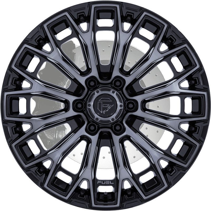TRAX GLOSS BLACK MACHINED FACE DARK TINTED CLEAR