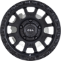 Kinetic (Deep Dish) Satin Black Wheels