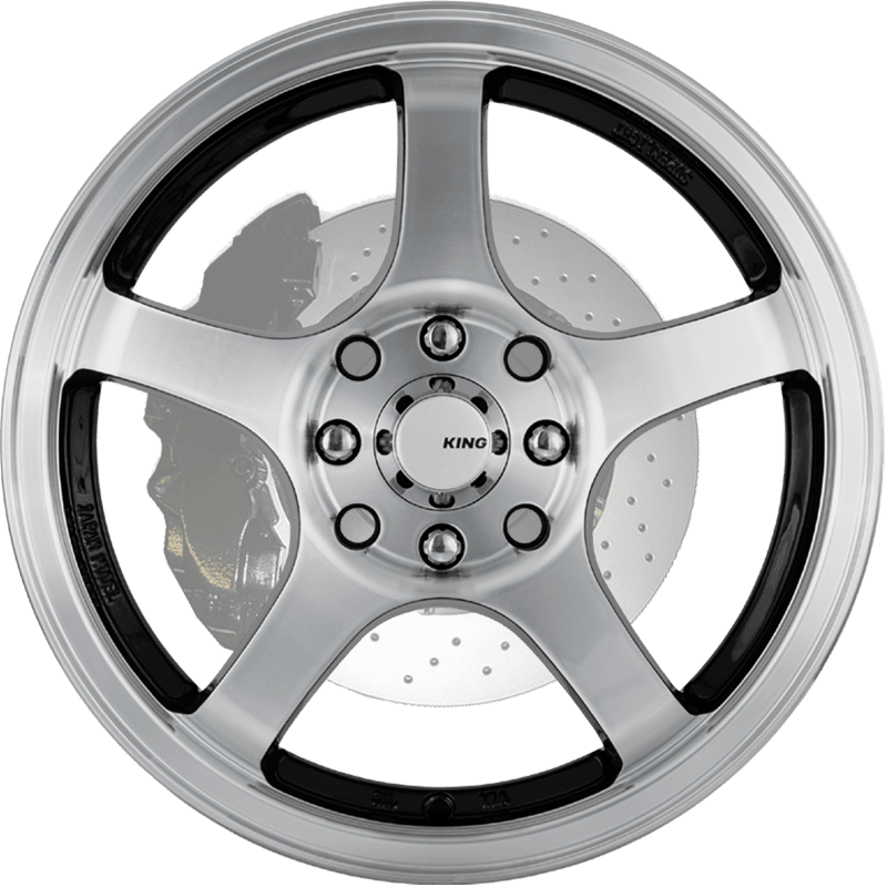 KING WHEELS ROCKET MACHINED BLACK