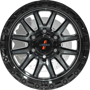 Stockton Dark Tint / Black Lip Wheels