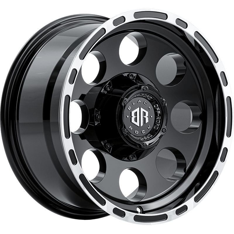 Lightning Black Machined Lip Black Machined Lip