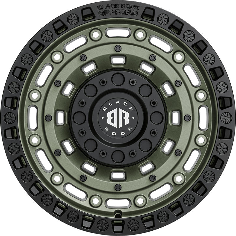 Military Army Green With Black Ring
