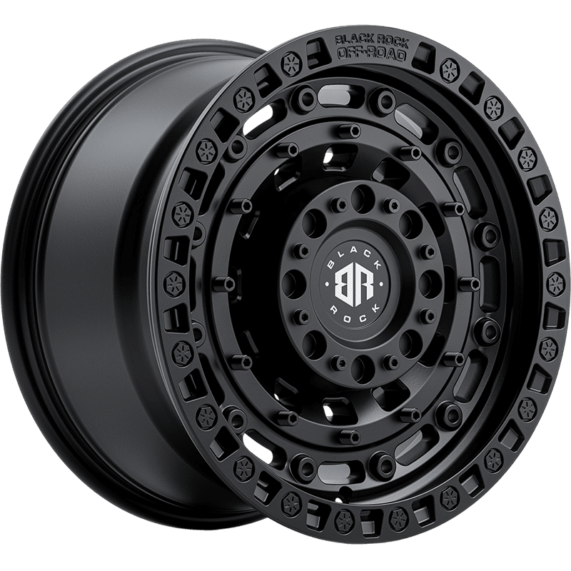 Image of Black Rock Wheels Military Satin Black