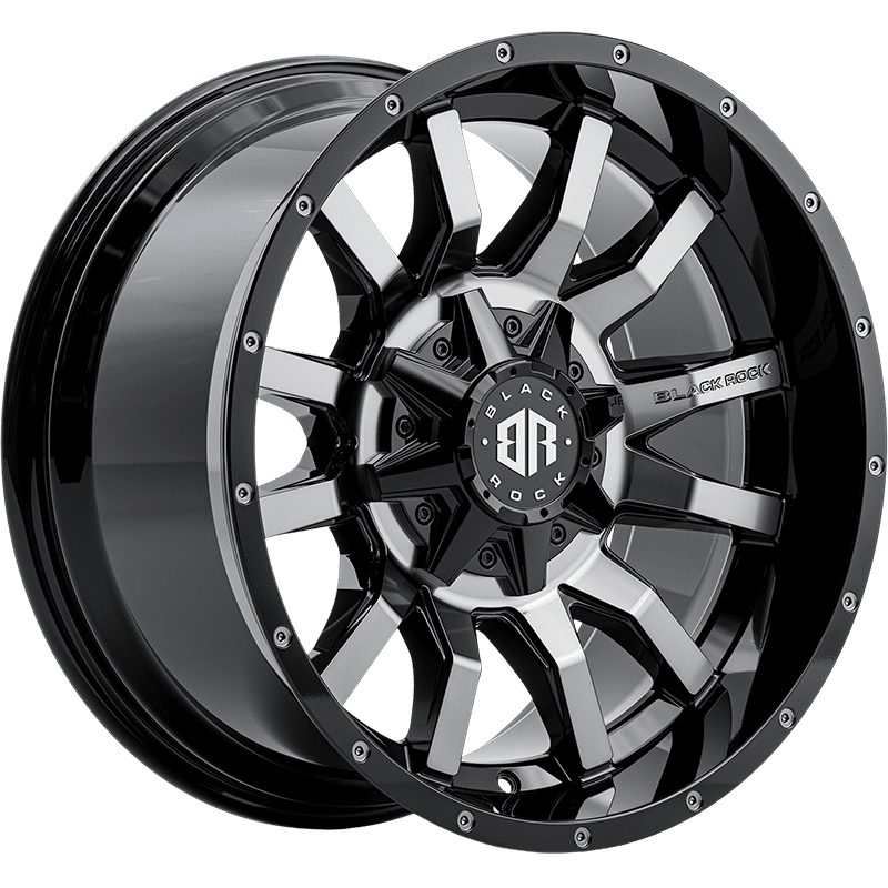 Image of Black Rock Wheels Predator Gloss Black Tinted
