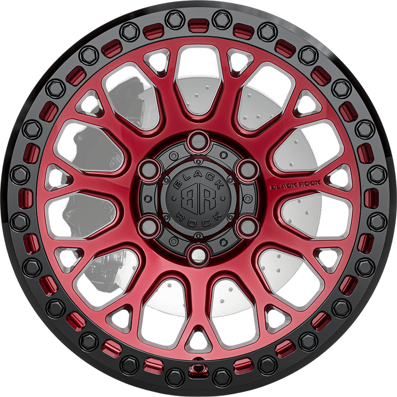 Spider Illusion Red With Black Ring