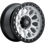 Image of Black Rock Wheels Spider Satin White With Black Ring