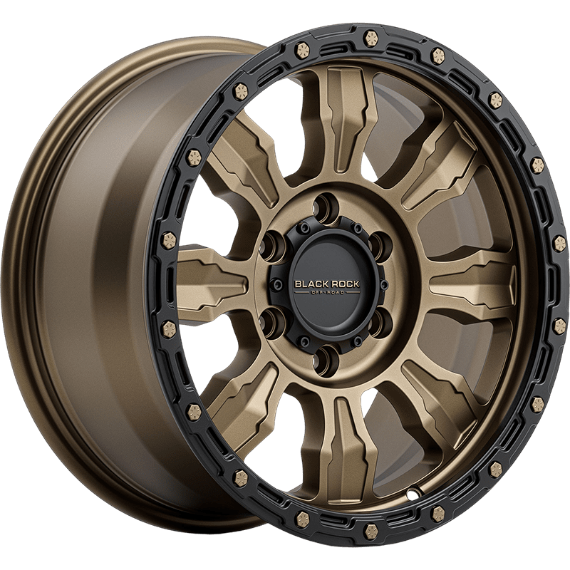 Image of Black Rock Wheels Venture Dark Bronze With Black Ring