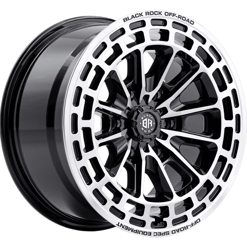 Image of Black Rock Wheels Vortex Gloss Black Machined