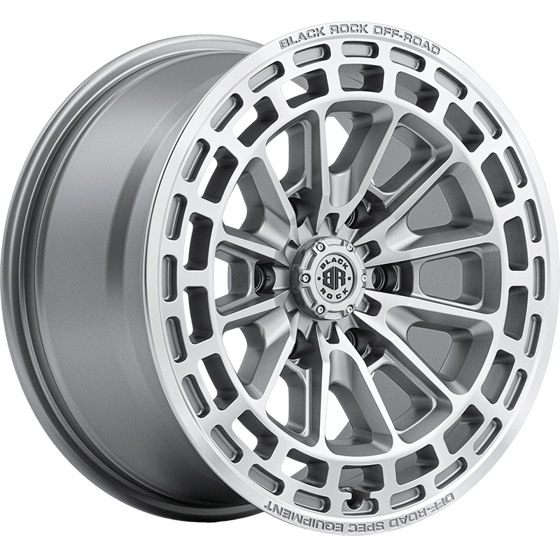 Image of Black Rock Wheels Vortex Silver Machined