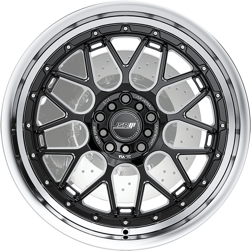 ST15 Gloss Black Machined Lip