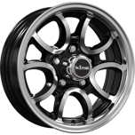 KING WHEELS HYDRA 5 GLOSS BLACK MACHINED