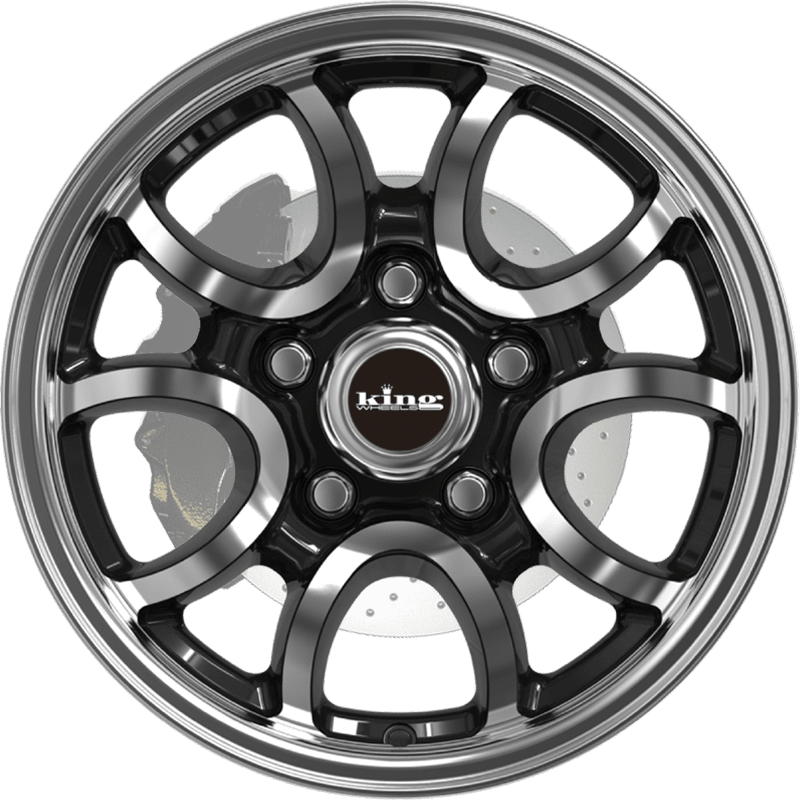 KING WHEELS - HYDRA 5 - GLOSS BLACK MACHINED