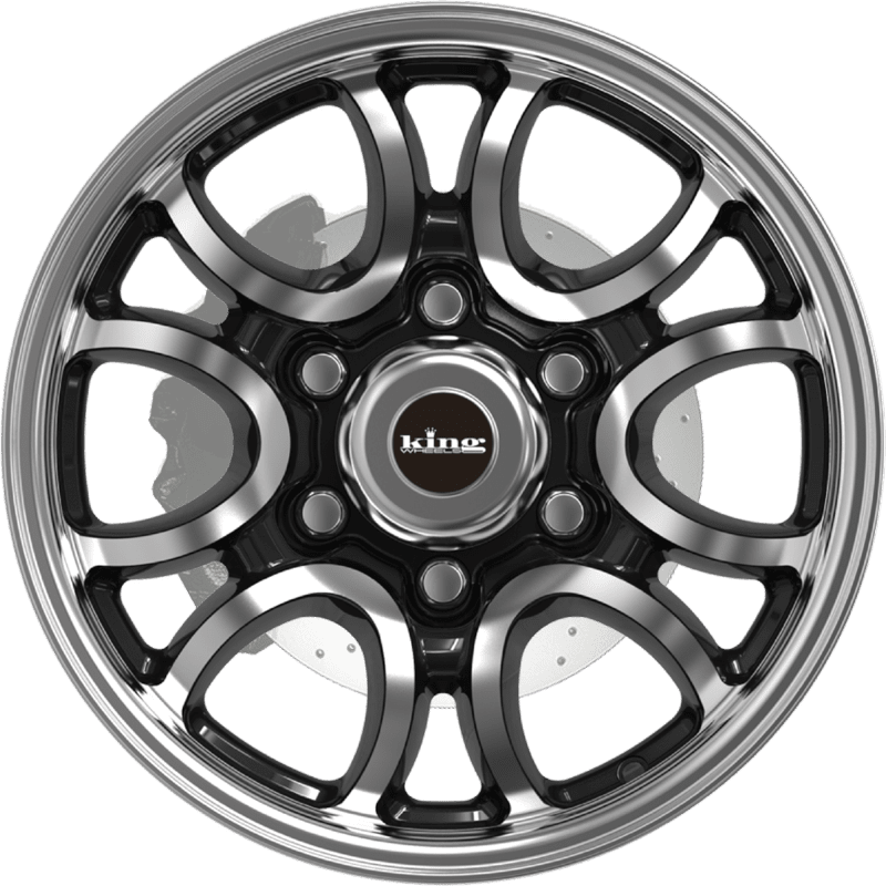 KING WHEELS - HYDRA 6 - GLOSS BLACK MACHINED