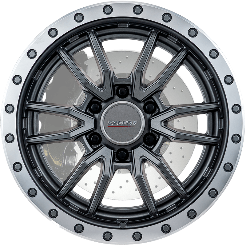 Speedy Wheels ALPHA MATTE GUNMETAL/MACHINED