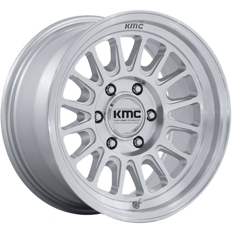 Image of KMC Wheels KM733 IMPACT FFT GLOSS SILVER WITH MACHINED FACE