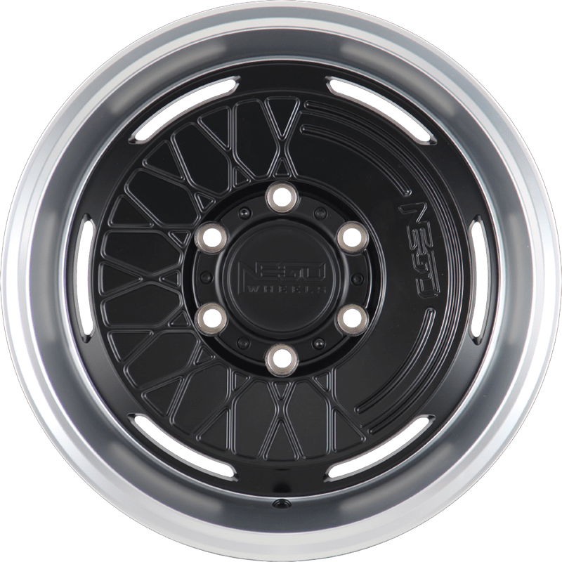 NEGU Wheels NEGU05 MATTE BLACK WITH MACHINED LIP
