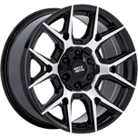 Moto Metal MO813 MASON GLOSS BLACK WITH MACHINED FACE
