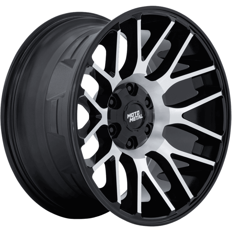 MO816 OVERLOOK GLOSS BLACK WITH MACHINED FACE GLOSS BLACK WITH MACHINED FACE