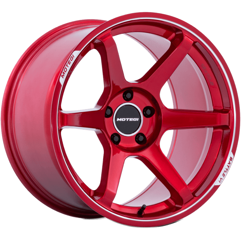 MR160 BATTLE VI CHERRY RED METALLIC WITH MACHINED LIP CHERRY RED METALLIC WITH MACHINED LIP