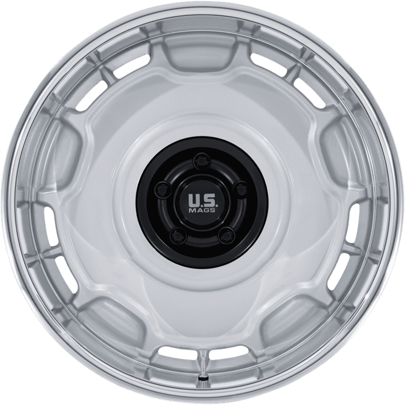 ARLINGTON SILVER MATTE BLACK CENTER WITH DIAMOND CUT LIP