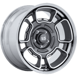 US Mags FLAGSTAFF ANTHRACITE WITH MACHINED FACE AND CHROME LIP