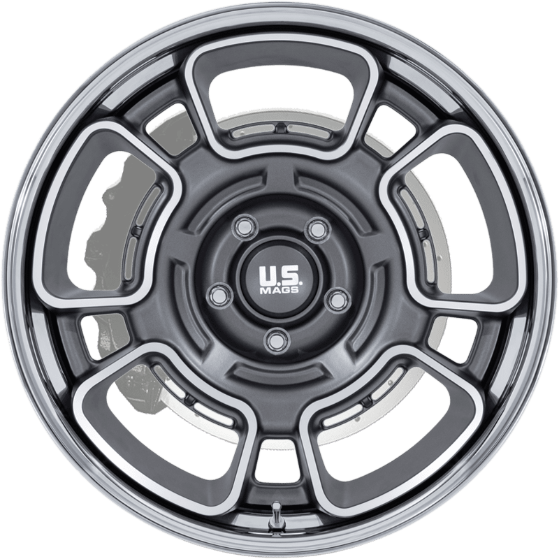 FLAGSTAFF ANTHRACITE WITH MACHINED FACE AND CHROME LIP