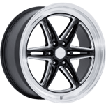American Racing AR953 GROOVE 6 DRAG GLOSS BLACK MILLED WITH DIAMOND CUT LIP
