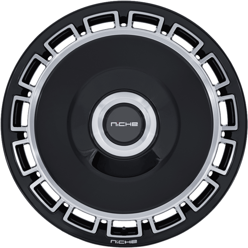 VENICE GLOSS BLACK WITH MACHINED FACE