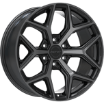 Force 6 Black/Machined Face/Milled Ball Cut/Dark Tint
