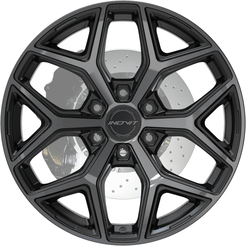 Force 6 Black/Machined Face/Milled Ball Cut/Dark Tint