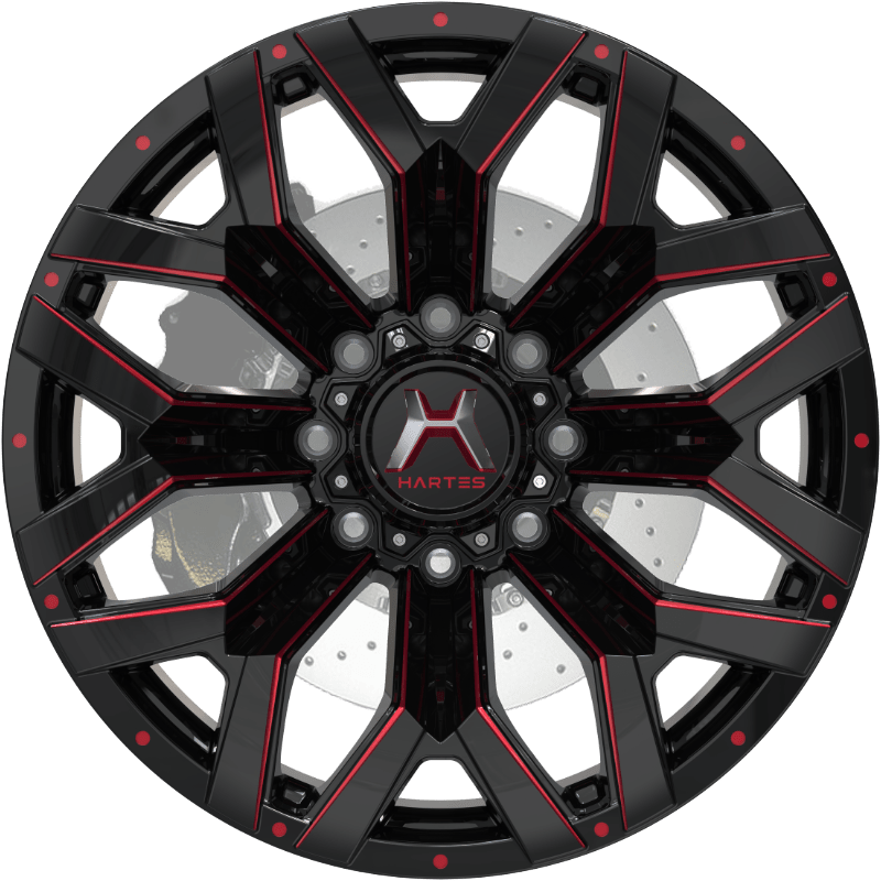 Hawkish Black/Milled Edge/Milled Dimple/Red Tint