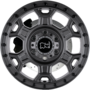 MIDHILL MATTE BLACK WITH GUNMETAL BOLTS Wheels