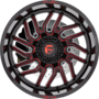 HURRICANE GLOSS BLACK MILLED RED TINT Wheels