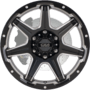 Scorpion Gloss Black Milled Edge Wheels